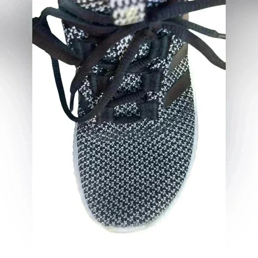 Adidas kids Cloudfoam Pure Running Sneakers Black White AQ1689 Kids Sz 1.5 used - Picture 6 of 9